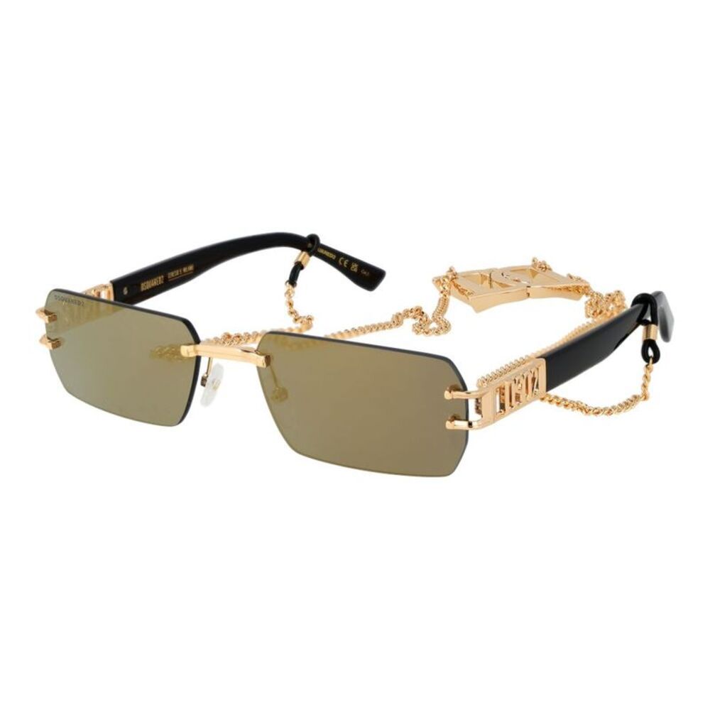 Dsquared² Gold Metal Men's Sunglasses